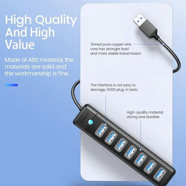 Hub- extensiones o regletas con 4 y 7 puertos USB - Img 113719461