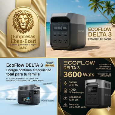 Generadores Solares Portátiles EcoFlow – Delta 2 / Delta 3 / Delta 3 Clásicc - Img 120251499