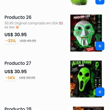 MÁSCARAS HALLOWEEN 2026 - 3/10
