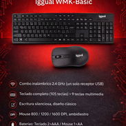 Combo de Mouse y Teclado Inalambrico iggual nuevos !!! - Img 56544206