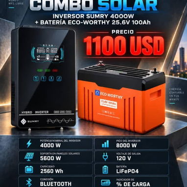 Combos solares de diferentes capacidades y precios P0649-AV004 - 4/10