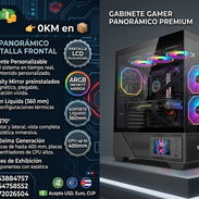 GABINETE GAMER PANORÁMICO PREMIUM CON PANTALLA FRONTAL - Img 56180820