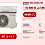 AIRE SPLIT 24K 220V MILEXUS VPT-0005 - Img 56193750