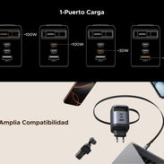 CARGADOR 100W UGREEN NEXODE ORIGINAL | USADO | CABLE RETRÁCTIL | Centro Habana 55 - Img 57399845