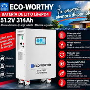 ⚡ Batería ECO-WORTHY 51.2V x 300Ah 🔋 Batería : 16.06 Wh 🚛 Transporte x costo adicional - Img 57596211