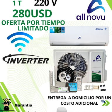 Splits de 1 tonelada con regulador de voltaje y soporte incluidos al mejor precio del mercado. - Img 121693592