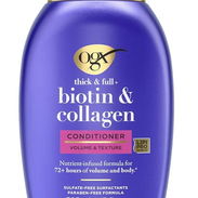 OGX Biotina y colágeno acondicionador sin sal para cabello fino débil o sin volumen - Img 55673966