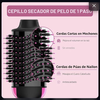 Cepillo Secador de Pelo 4 en 1 con Iones Negativos – Voluminizador y Alisador de Aire Caliente - 5/5