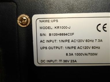 Backup de 1000VA/700W roto por fuente y sin baterías - Img 66577092