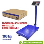 Balanza de plataforma digital plegable de 300 kg, acero inoxidable, 53613000 - Img 45675520