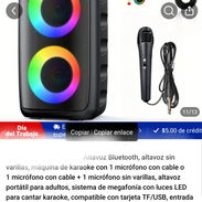 Audio con claridad y calidad + sistema de luces RGB +MICROFONO PARA KARAOKE - Img 57194696