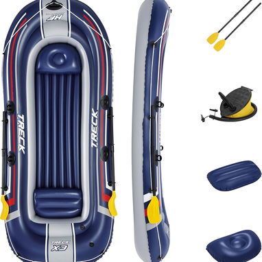 Bote de goma inflable para 2 personas Bestway Hydro-Force Treck 61064 con remos e inflador - Img 101405264