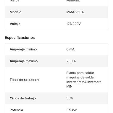 Planta de soldar inverter 110 y 220 volt - Img 116628845