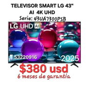 ‼️Televisor Smart Tv LG 43 pulgadas (2025)‼️ UHD 4k, serie 43UA7300PSB. ⚠️ 6 meses de garantía y factura ‼️ - Img 53207220