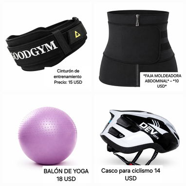 Kit de entrenamiento, FAJA, BANDA elástica, Balón de Yoga, estuche multiuso, kit de bandas de resistencia - Img 120377378
