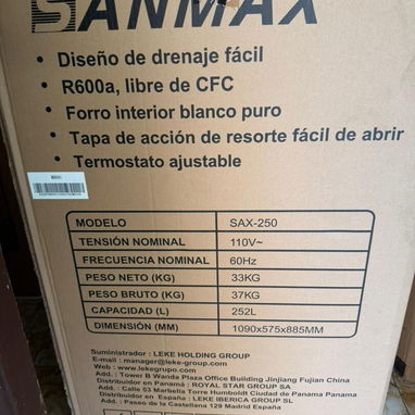 📦*Nevera 8.8 pies SANMAX* - 2/3