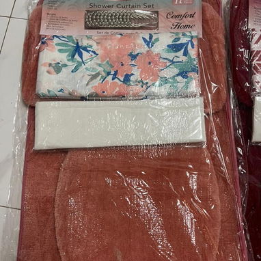 Juegos de cortinas de baño con alfombras__tg12000__ - Img 116528232