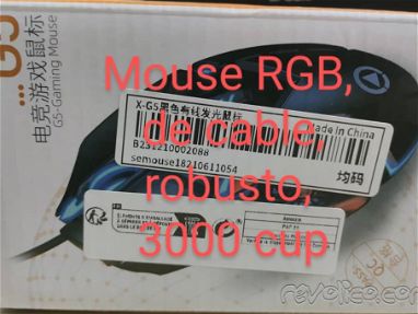 Mouse RGB de cable puerto USB - Img 69354567