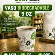 🌿 VASO BIODEGRADABLE – 5 OZ   Ideal para café, bebidas calientes y degustaciones. - Img 55871968