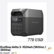 Ecoflow delta 3 (1800ac/ 3600wh) - Img 58110252