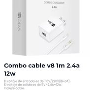 Combo cable v8 1m 2.4a 12w - Img 55868987