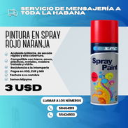 🎨 PINTURA EN SPRAY ROJO NARANJA 💲 PRECIO: $3.00 USD - Img 56509674