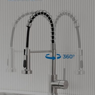 Llave mezcladora monomando para fregadero alta calidad material acero nueva en su caja - Img 120465298