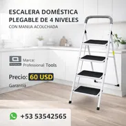 4 Escalones / Escalera Doméstica Plegable de 4 Niveles con Manija acolchada - Img 55608248