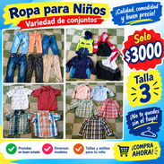 Combo de Ropa de niño USO Talla 3 todo x 3000 - Img 57701450