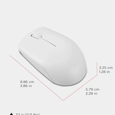 Mouse Inalámbrico Lenovo 300 2.4G🖱️Ambidiestro, Compacto, 12 Meses Batería🔋DPI 1000, USB Nano💼Envío* + Garantía** - Img 99765032