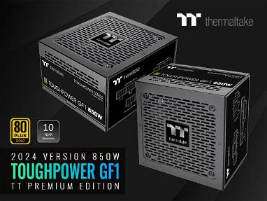 🚓220usd Fuente Thermaltake GF1 850W* - 80 Plus Gold - Full Modular 850Watts - 71 Amp - Ventilador Smart Zero  - Riel de - Img main-image