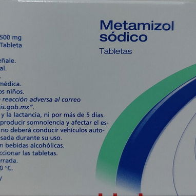 Metamizol sódico 500mg, caja con 10 tabletas - Img 78599719