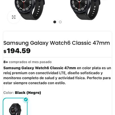 135usd Vendo varios modelos de reloj o smartwatch Samsung Watch series 6,7 y 8 nuevo y con garantia interesados 52774129 - 3/4