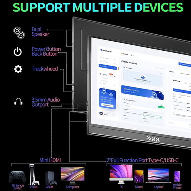 💻✨Monitor Portátil MNN 15.6" Full HD – ¡Duplica tu productividad y entretenimiento dondequiera que vayas! 💻✨ - 6/6