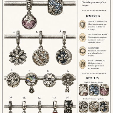 Charms copia 1x1 plata 925 Pandora SPARKLE✨ - Img 123765151
