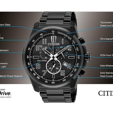 CITIZEN ECODRIVE BRYCEN (CA4285-68E) DE HOMBRE CON CRONOGRAFO , 43MM EN ACERO INOXIDABLE , SET CON MANILLA 58049738 - Img 120233276