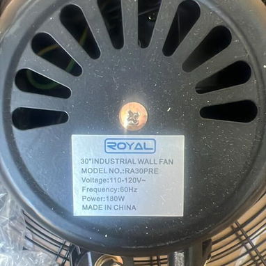 Ventilador industrial de pared 26" Royal - Img 119759131
