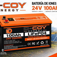 BATERÍA D-COY ENERGY LiFePO4 📢  🔋 24V 100Ah | 2560Wh.unidad: $750** • Desde 5 unidades: **$680 c/u - Img 57381398