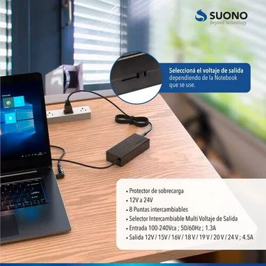 Cargador Universal Notebook Laptop Puntas Intercambiables - Img 80833048