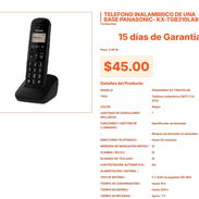 Teléfono Inalámbrico Panasonic KX-TGB310LAB con Bloqueo de Llamadas VPT#-0304 - Img 55667214