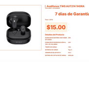1HORA AUT214 TWS: Calidad 1HORA Garantizada por Solo $15.00 VPT#-0020 - Img 55443728