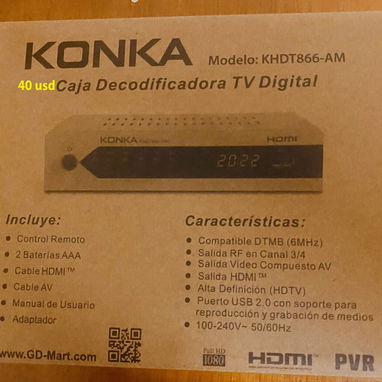 Cajita decodificadora HD Konka blanca - 2/2