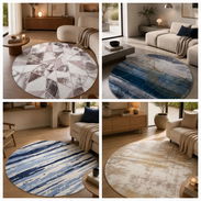 Alfombra Circular Decorativa – 180 cm (cv) - Img 55379615