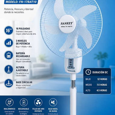 ⚡Ventilador Recargable F6 20000mAh y Ventiladores Sankey⚡Transporte Gratis en mayor parte de La Habana‼️ Garantía‼️ - Img 127082626