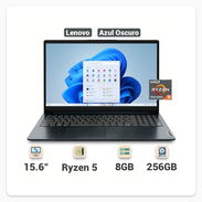 Laptop Lenovo IdeaPad 1 15.6'' AMD Ryzen 5 7520U 8GB RAM 256GB SSD Almacenamiento (Modelo 82VG00QFUS) - 💙Azul Oscuro 🔶 - Img 57307864