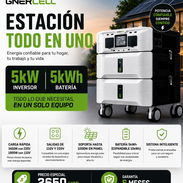 Estación de energía todo en uno Gnercell Inversor 5kw con bateria 5kwh Precio 2650usd - Img 55991237