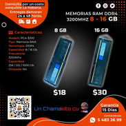 🔰 DDR4 3200MHZ RAM 🔰 OFERTAS DE DDR4 3200MHZ DE 8 Y 16 GB. TENEMOS MENSAJERÍA, DAMOS FACTURA Y GARANTÍA. TLF 54833699 - Img 53629348