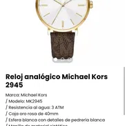 Reloj analógico Michael Kors 2945. Nuevo - Img 50165305