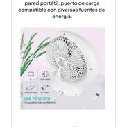 Ventilador recargable de mesa y pared portátil. - Img 56485084