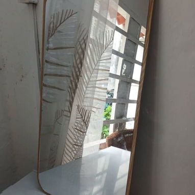 Espejo elegante de madera para pared (lo) - 2/3